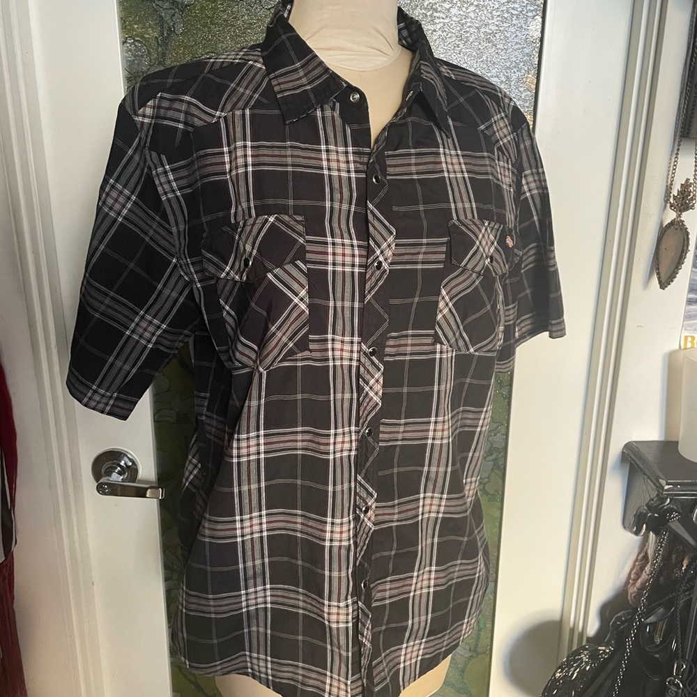 CLEAROUT! Dickies button up short sleeve Western work shirt